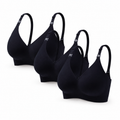Soft nursing bra set laid flat — NAEVII